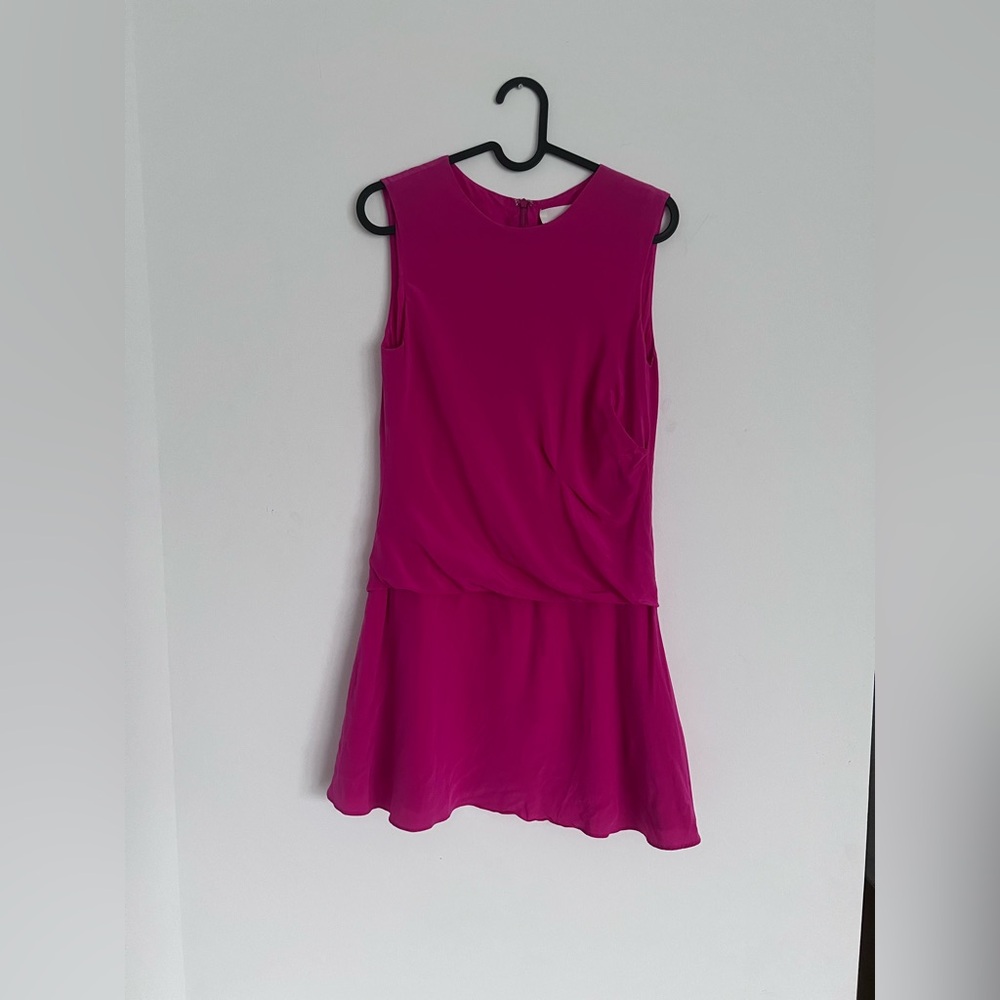 Pink Thakoon Drop Waist Silk Dress Size 0